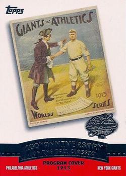 2004 Topps - Fall Classic Covers #FC1913 1913 World Series Front