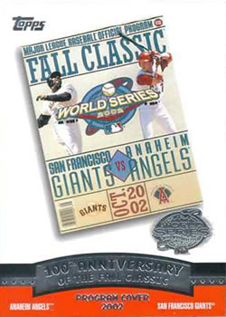 2004 Topps - Fall Classic Covers #FC2002 2002 World Series Front