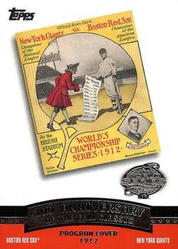 2004 Topps - Fall Classic Covers #FC1912 1912 World Series Front