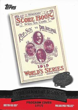 2004 Topps - Fall Classic Covers #FC1915 1915 World Series Front