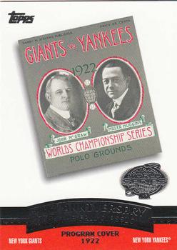 2004 Topps - Fall Classic Covers #FC1922 1922 World Series Front