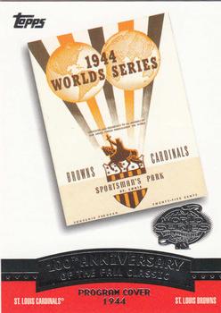 2004 Topps - Fall Classic Covers #FC1944 1944 World Series Front