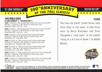 2004 Topps - Fall Classic Covers #FC1946 1946 World Series Back