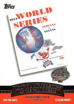 2004 Topps - Fall Classic Covers #FC1954 1954 World Series Front