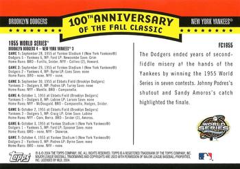 2004 Topps - Fall Classic Covers #FC1955 1955 World Series Back