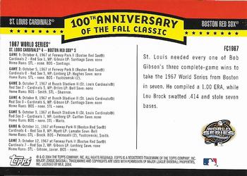 2004 Topps - Fall Classic Covers #FC1967 1967 World Series Back