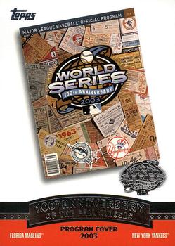 2004 Topps - Fall Classic Covers #FC2003 2003 World Series Front