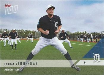 2018 Topps Now Road to Opening Day Detroit Tigers #OD-114 Jordan Zimmermann Front