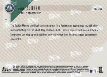 2018 Topps Now Road to Opening Day Seattle Mariners #OD-205 Mike Zunino Back