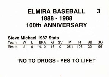 1988 Cain Elmira Pioneers #3 Steve Michael Back