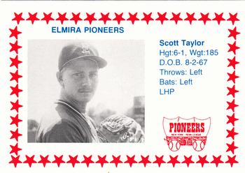 1988 Cain Elmira Pioneers #4 Scott Taylor Front