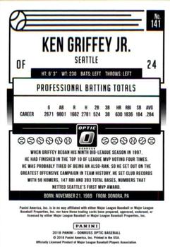 2018 Donruss Optic #141 Ken Griffey Jr. Back