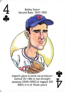 2016 Hero Decks Boston Red Sox Baseball Heroes Playing Cards #4♣ Bobby Doerr Front