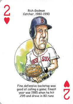 2016 Hero Decks Boston Red Sox Baseball Heroes Playing Cards #2♥ Rich Gedman Front