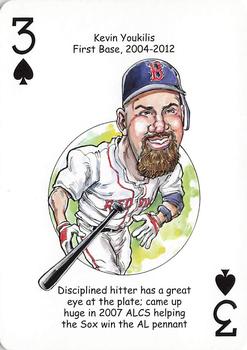 2016 Hero Decks Boston Red Sox Baseball Heroes Playing Cards #3♠ Kevin Youkilis Front