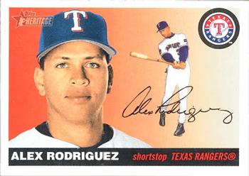 2004 Topps Heritage #100 Alex Rodriguez Front