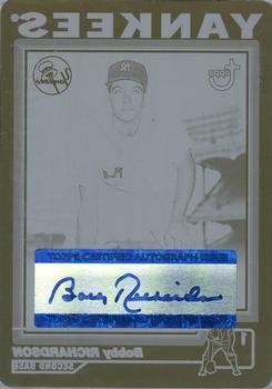 2004 Topps Retired Signature Edition - Autographs Press Plate Black #TA-BR Bobby Richardson Front