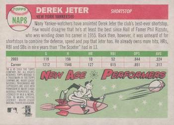 2004 Topps Heritage - New Age Performers #NAP8 Derek Jeter Back