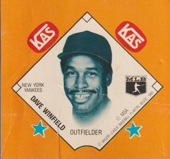 1985 KAS Discs - 1985 KAS Squares #NNO Dave Winfield Front