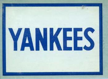 1960 Fleer Baseball Greats - Team Logo Decals #NNO New York Yankees Front