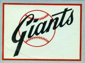 1960 Fleer Baseball Greats - Team Logo Decals #NNO San Francisco Giants Front