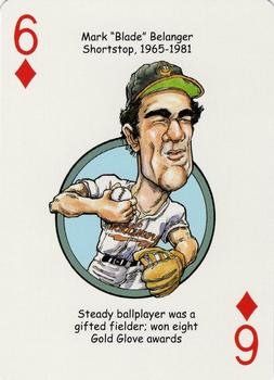 2007 Hero Decks Baltimore Orioles Baseball Heroes Playing Cards #6♦ Mark Belanger Front