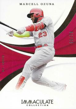 2018 Panini Immaculate Collection #65 Marcell Ozuna Front