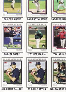 2004 Topps Traded & Rookies - Checklists Puzzle Blue Backs #43 Checklist 3 of 10 Front