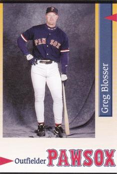 1995 Pawtucket Red Sox #33 Greg Blosser Front