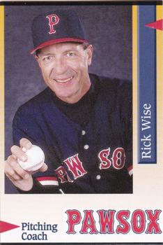 1995 Pawtucket Red Sox #40 Rick Wise Front