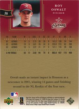 2004 Upper Deck Diamond Collection All-Star Lineup - Gold Honors #38 Roy Oswalt Back