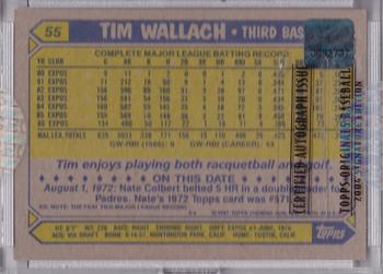 2004 Topps Originals Signature Edition #55 Tim Wallach Back