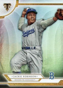 2018 Topps Triple Threads #65 Jackie Robinson Front