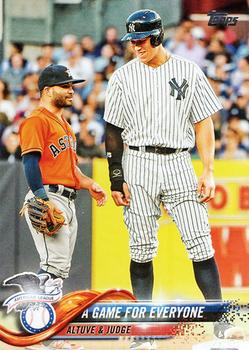 2018 Topps Update #US79 A Game For Everyone (Jose Altuve / Aaron Judge) Front