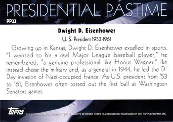 2004 Topps - Presidential Pastime #PP33 Dwight D. Eisenhower Back