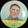 1932 Orbit Pins (Numbered) (PR2) #14 Dizzy Dean Front