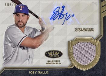 2018 Topps Tier One - Autographed Tier One Relics #AT1R-JG Joey Gallo Front