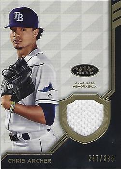 2018 Topps Tier One - Tier One Relics #T1R-CA Chris Archer Front