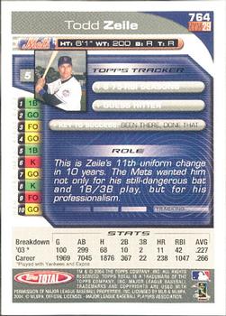 2004 Topps Total #764 Todd Zeile Back