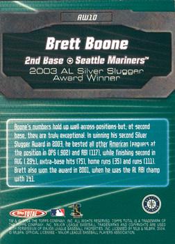 2004 Topps Total - Total Award Winners #AW10 Bret Boone Back