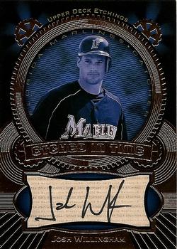 2004 Upper Deck Etchings - Etched in Time Autograph Black #ET-WI Josh Willingham Front