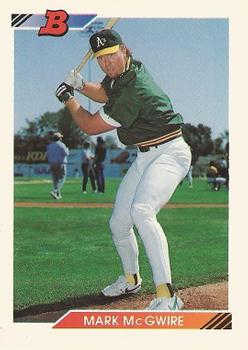 1992 Bowman #384 Mark McGwire Front