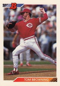 1992 Bowman #161 Tom Browning Front