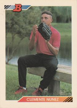 1992 Bowman #417 Clemente Nunez Front