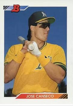 1992 Bowman #600 Jose Canseco Front