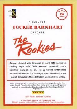 2014 Donruss - The Rookies Press Proofs Gold #24 Tucker Barnhart Back