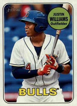 2018 Topps Heritage Minor League #3 Justin Williams Front