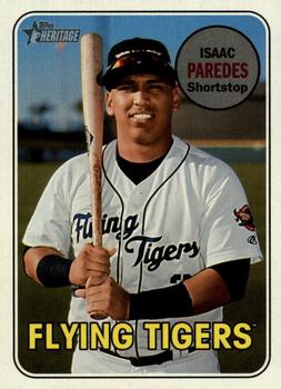 2018 Topps Heritage Minor League #73 Isaac Paredes Front
