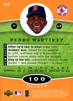 2004 Upper Deck Power Up - Orange #86 Pedro Martinez Back