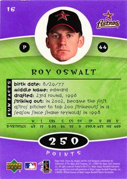 2004 Upper Deck Power Up - Purple #16 Roy Oswalt Back